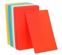 CAXUSD 72pcs Blank Business Cards for Printing Double-Sided Waterproof ID Badge Printable Colorful Card Material for Home Office Inkjet Printers 3.4x2.1Inch
