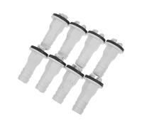 CAXUSD 8 Pcs Air Conditioner Drain Hose Connectors with Rubber Ring Straight Fittings for Mini-Split and Central Ac Units Weatherproof Outdoor Drain Adapters for Window and Portable Air