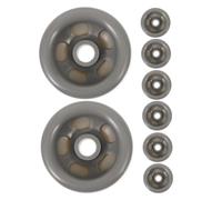 CAXUSD 8pcs Dryer Bearing Pulley Wheels, Plastic Replacement Parts for Dryer Drum Support, Solid Construction, Idler Wheel Repair Set for Appliance Maintenance