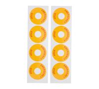 CAXUSD 8pcs Emergency Stop Equipment Decal Sturdy Pp Warning Label 6.2x6.2cm Industrial Safety Stickers for Community Center and Warehouse