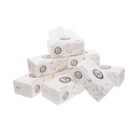 CAXUSD 8pcs Plenty Kitchen Roll White Pulp Paper Tissue for Home and Kitchen Use Multi-use Extraction Paper Suitable for Household and Restaurant Needs Multipack