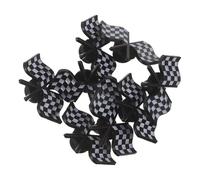 CAXUSD 8pcs Racing Flag Pins Brooch Set, Classic Black and White Checkered Alloy Lapel Pins with Precision Embossed Contours, Lightweight Accessories for Everyday Look and Special