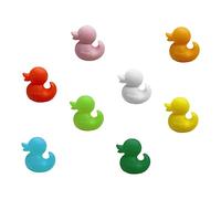 CAXUSD 8pcs Silicone Self-adhesive Cable Clips for Desk Adhesive Wire Organizers Cartoon Duck Fixture