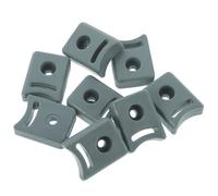 CAXUSD 8pcs Sliding Door Stopper with Plastic Glass Door Bumper Stops Rounded Shape Smooth and Quiet Operation for Bathroom Renovation