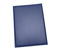 CAXUSD A4 Leather Certificate Cover Blank Padded Folder for Diplomas Horizontal Display Protective Case for Home School Office Blue