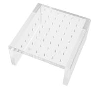 CAXUSD Acrylic Jewelry Display Stand for Ear Studs and Lip, Navel, Tongue Piercing Studs - Multi-Functional Earring Holder with Base for Retail and Exhibition Organizer