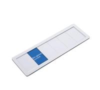 CAXUSD Acrylic Office Door Sign with Seamless Privacy Slider German Do Not Disturb Indicator for Meetings Conference Rooms Home Offices and Executive Entry High Contrast Silver Status