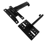 CAXUSD Adjustable Speaker Wall Bracket with Extendable Shelf for Surround Sound and Ktv Speakers Heavy-duty Metal Holder with Fixed Support Space-saving Mount Compatible with Brands