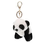 CAXUSD Adorable Panda Shape Key Chain Plush Pendant, Lightweight Keyring Made of PP Cotton and Zinc Alloy, for Keys and School Bags