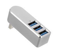 CAXUSD Aluminum Alloy Port Usb Hub Swivel Connector Usb Hub for Laptop Safe Overcurrent Protection