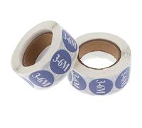 CAXUSD Baby Clothing Size Stickers Round Adhesive Labels for Retail 3-6 Months, 500 Pieces Per Roll, 2 Rolls Pack, Non-Residue Month Size Label for Infant Apparel
