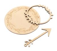 CAXUSD Baby Monthly Cards Wooden Milestone Disc Photo Props with Natural Design and Smooth Surface for Babies to Hold and Pregnancy Announcements