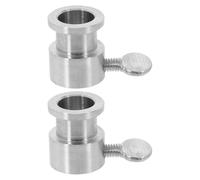 CAXUSD Bbq Rotisserie Rod Limiter Compact Profile Grilling Rod Trussing Accessory Stainless Steel 2pcs with Portable and Unique Rotating Design for Outdoor Grill and Backyard Parties