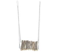 CAXUSD Bearded Dragon Hammocks Wooden Climbing for Hermit and Lizards, Easy to Clean Reptile Hanging Swing Expanding Space for Iguanas and Pet Snakes