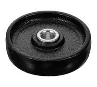 CAXUSD Black Iron Steering Wheels with Professional Bearing for Hydraulic Horizontal Jack and Furniture, Multi-use Jack Part Accessory Featuring Complete Assembly and Universal