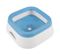 CAXUSD Blue Reusable round Dog and Cat Water Bowl with Smooth Surface Polishing Made of Sturdy Pp Material, No Spill Design for Feeding and Drinking at Home the Go