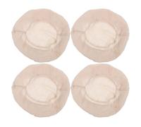 CAXUSD Bread Proofing Basket Liners Easy to Use Liners for Dough Rising and Breadmaking Breathable Fabric 4pcs round Cloth Covers Country Style for Sourdough Bread Baskets