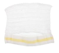 CAXUSD Breathable Polyester Mesh Elastic Cap for Comprehensive Protection and Head Fixation, Suitable for Swimming and Shampooing, White Elastic Mesh Cap