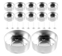 CAXUSD Candle Making Kit with Aluminium Containers and Wicks, 100pcs DIY Candle Mould Set, Easy to Store, for Candlelight Dinners and Valentine's Day Crafts