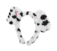 CAXUSD Cartoon Dog Ears Headband Lightweight Comfortable Animal Ear Headwear for Cosplay Halloween Birthday Party Playtime Accessory with Unique Spotted Puppy Design