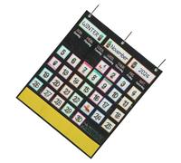 CAXUSD Cartoon Weather Pocket Chart Calendar Bag for Educational Teaching Calendar for Classroom Organization and Daily Learning Activities Fun Cactus Design