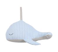 CAXUSD Cartoon Whale Door Stopper Fabric Wind Blocker Light Blue Soft Small Doorstop for Home Office Ocean Theme Anti-Collision Door Stop