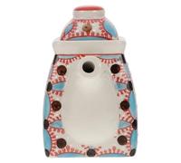 CAXUSD Ceramic Seasoning Holder Spice Storage Can Food Storage Jar with Lid Simple Design for Kitchen Use 1pc