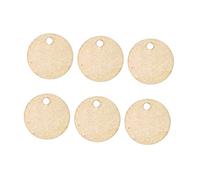 CAXUSD Circles 50pcs Pieces The Circle Chip Bamboo Wooden Earring Blanks