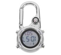 CAXUSD Clip Watch Climbing Buckle Watch Multifunctional Metal Glass Button Battery Convenient for Women Adventure