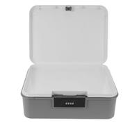 CAXUSD Container Password Lock Storage Box Portable Safe 16L ABS Multifunctional Organizer with Combination Lock for Outdoor Travel and Office