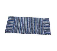 CAXUSD Cotton Linen Washing Machine Cover Universal Appliance Protection Dustproof Cover for Front Load Washer Dryer 55x130cm Blue Triangle Pattern for Home Kitchen