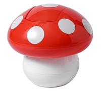 CAXUSD Cute Mushroom Shape Small Waste Basket Decorative Trash Can for Desktop Multi-use Bucket for Boy Girl Rooms Odor Compact Trash Container