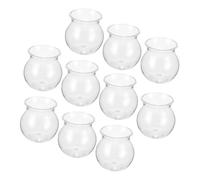 CAXUSD Cute Plant Propagation Buddy 10pcs Landscape Container Small Succulent Planter Pot for Indoor Decor Plastic Vessel