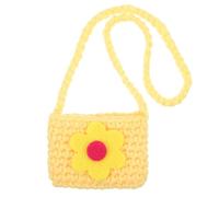 CAXUSD Cute Yellow Pet Rabbit Backpack Mini Pouch Made of Soft Woolen Yarn, Small and Light with Comfortable Fit, for Daily Life and Pet Cosplay Parties