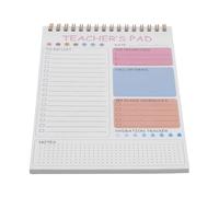 CAXUSD Daily Planner Spiral Work Notebook with Efficient Time Management and Visual Clarity, Pink Paper and Metal Binding for Office and School Agenda Use