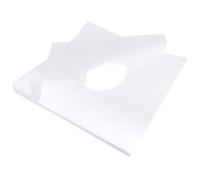 CAXUSD Disposable Clean Cover Nonwoven White 200pcs Massage Face with Middle Hole Design Sanitary Face Hole Pad and for Spa and Salon Use