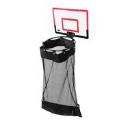 CAXUSD -door Hanging Laundry Basket Laundry Hamper Hoop Basketball with Zippered Mesh Fabric, Lightweight Plastic Space-saving Organizer for Bathroom and Bedroom Storage