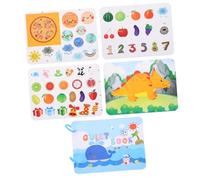 CAXUSD Early Educational Sticker Book for Kids 2-4 Years Old with Safe Paper Material, Fun Preschool Learning Activity Toy for Toddlers and Road Trip Games