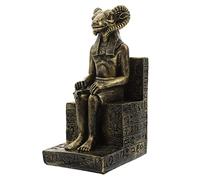 CAXUSD Egyptian God Ram Resin Figurine Gold Ancient Egyptian Statue Decorative Sculpture for Home Décor Tabletop Ornament