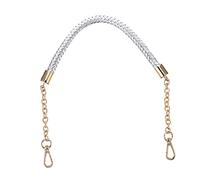 CAXUSD Fashionable Leather Bag Strap Metal Chain Short Strap Replacement for Handbags Stylish Bag Decor