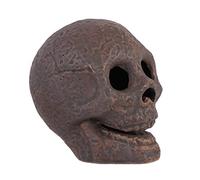 CAXUSD Fireproof Ceramic Skull Decor Halloween Skull Prop for Home Office Spooky Tabletop Decoration Lightweight for Parties and Festive Occasions