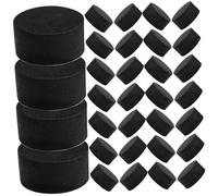 CAXUSD Flower Pot Feet Risers Nonskid Plant Pads for Lawns 3.00X3.00X1.50Cm EVA Self-Adhesive 100Pcs with Water Drainage Wear Resistance