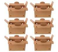 CAXUSD Fowl Transport Box 6PCS Cardboard Carrier with Punched Ventilation Holes and Reinforced Structure for Moisture Sensitive Items and Birds in Shipping and Celebrations 12.2x8x5.1