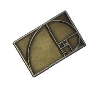 CAXUSD Golden Ratio Lapel Pin Handmade Mathematical Geometry Brooch Rectangle Badge for Teachers Math Enthusiasts Stem Lovers Artistic Medieval Design Craftsmanship