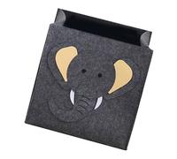 CAXUSD Grey Felt Storage Basket Boys and Girls Toy Storage Laundry Bin Decorative Closet Organizer Large Capacity