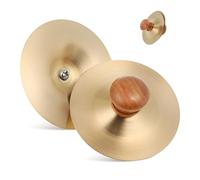 CAXUSD Hand Cymbals with Handles Finger Percussion Instrument for Dancing Music Performances and Family Entertainment Easy to Play and Sound