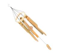 CAXUSD Handmade Bamboo Wind Chimes with Deep Tone for Outdoor Garden Patio Balcony Decor Durable Natural Bamboo Tubes Producing Crisp Relaxing Sound Suitable for Home Office Temple Shop