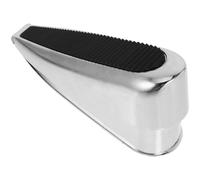 CAXUSD Heavy Duty Spring Door Stopper Silver Adjustable Large Rubber Door Wedge for Floor Protection in Home and Office