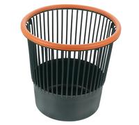 CAXUSD Household Garbage Container Simple Trash Holder Nordic Green Plastic Trash Bin 26.5x26.5cm Without Lid for Kitchen Bathroom Living Room