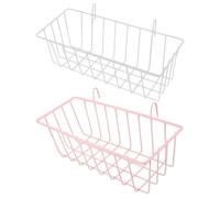 CAXUSD Iron Hay Feeder Convenient and Not Easy to Fall 2pcs for Rabbit Cage Metal Hay Rack Suitable for Bird and Hamster Feeding in Household Pets